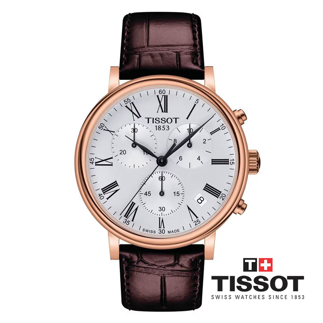 ĐỒNG HỒ NAM TISSOT CARSON PREMIUM CHRONOGRAPH T122.417.36.033.00 CHÍNH HÃNG